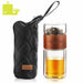 High Borosilicate Double Glass Bottle with Infuser Water Tea Smart Bottles - Atom Oracle