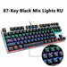 Wired Gaming Mechanical Keyboard 87/104keys Anti-Ghosting LED Backlit - Atom Oracle