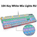 Wired Gaming Mechanical Keyboard 87/104keys Anti-Ghosting LED Backlit - Atom Oracle