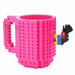 350ml Creative Lego Coffee Mug Kids Adult Cutlery Cup - Atom Oracle