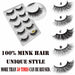 5 Pair 3D Natural Faux Mink Thick False Fake Eyelashes Makeup For Women 2020 - Atom Oracle