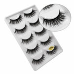 5 Pair 3D Natural Faux Mink Thick False Fake Eyelashes Makeup For Women 2020 - Atom Oracle