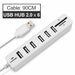 USB Hub 3.0 High Speed Splitter Ports With TF SD Card Reader - Atom Oracle