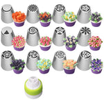 Flower Piping Icing Nozzles Baking Tools (14pc set) - Atom Oracle
